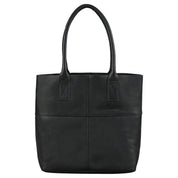 Benthill Shopper Leder Damen | Einfache Schultertasche ohne Reißverschluss | Vintage Handtasche aus echtem Rindsleder | Hochwertiger Beutel