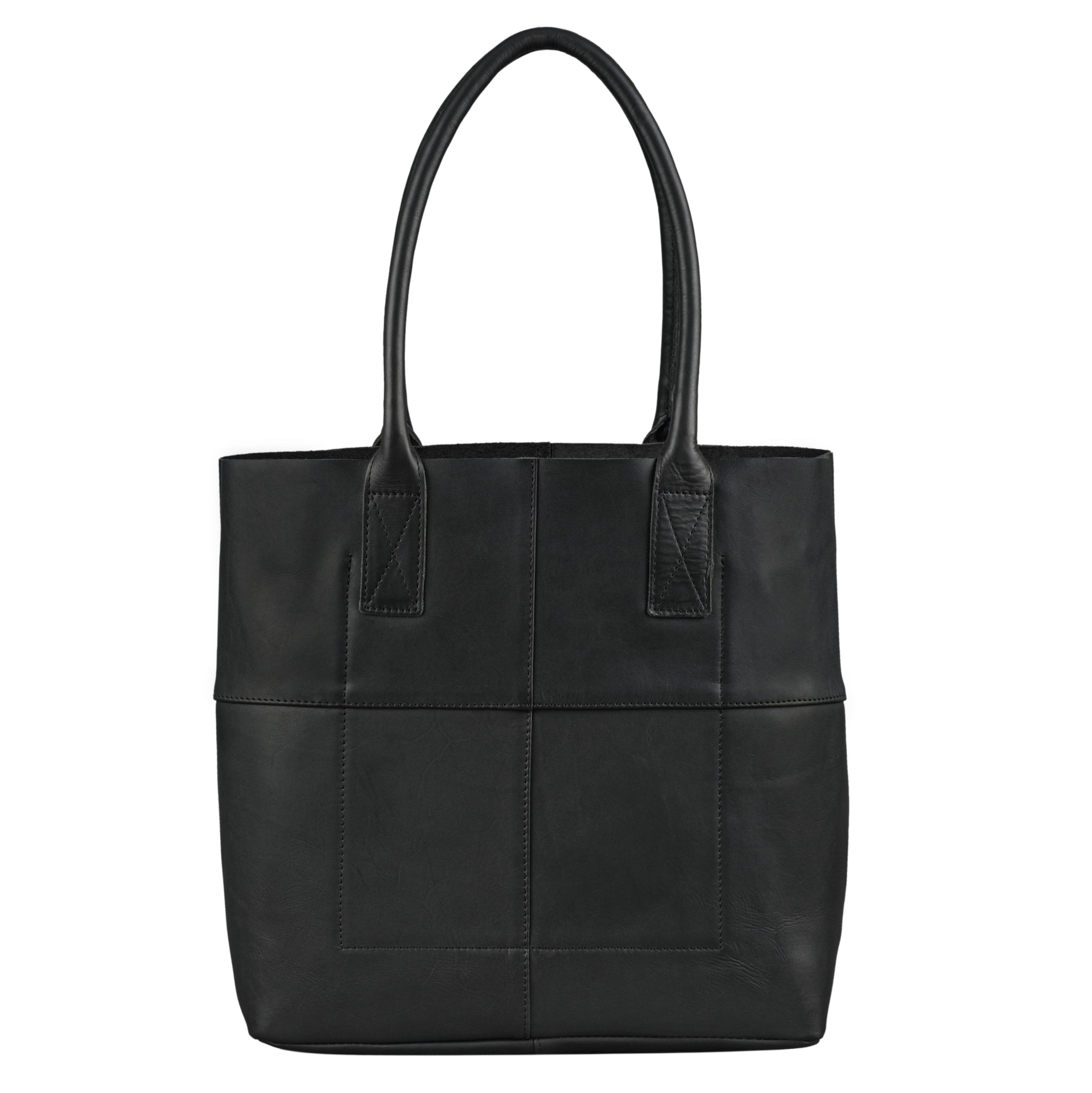 Benthill Shopper Leder Damen | Einfache Schultertasche ohne Reißverschluss | Vintage Handtasche aus echtem Rindsleder | Hochwertiger Beutel
