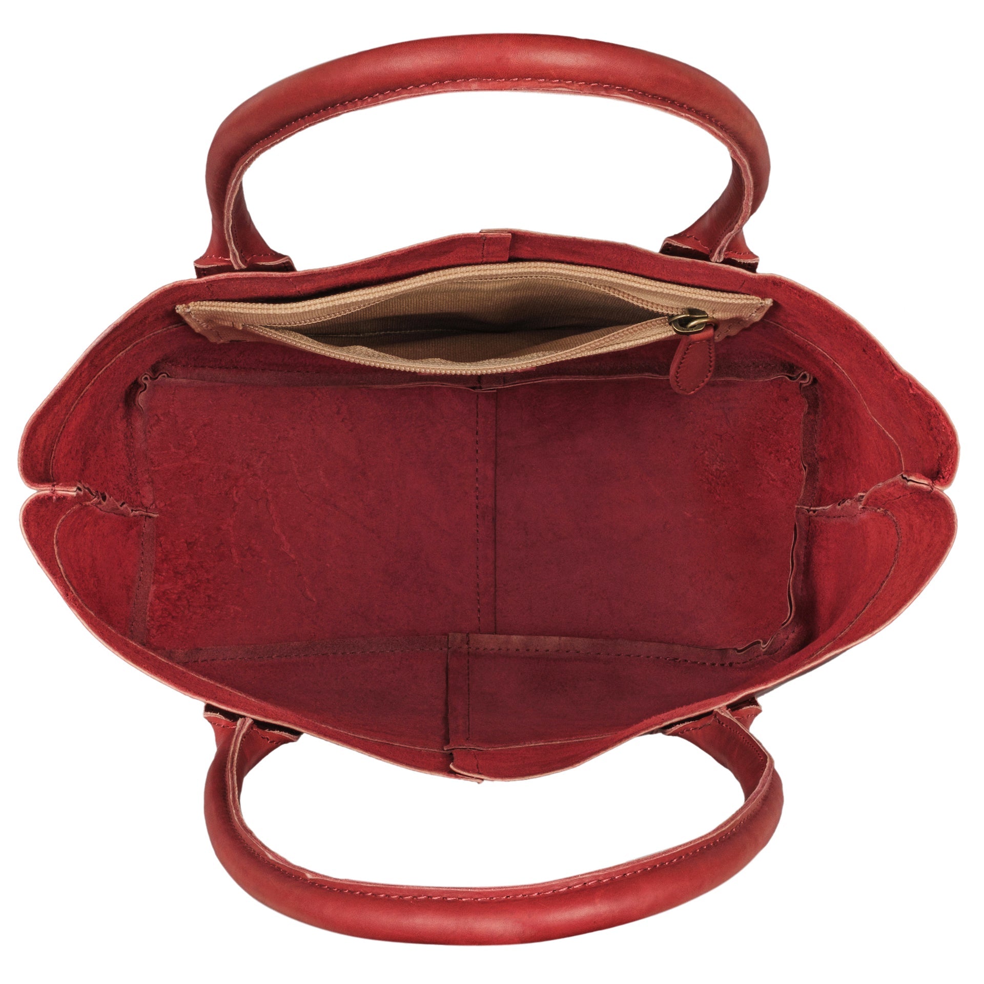 Benthill Shopper Leder Damen | Einfache Schultertasche ohne Reißverschluss | Vintage Handtasche aus echtem Rindsleder | Hochwertiger Beutel