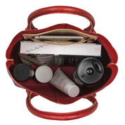 Benthill Shopper Leder Damen | Einfache Schultertasche ohne Reißverschluss | Vintage Handtasche aus echtem Rindsleder | Hochwertiger Beutel