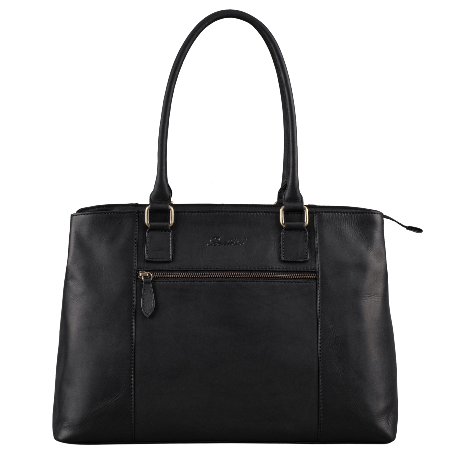 Benthill Damen Tasche Echt Leder | Große Handtasche aus echtem Rindsleder | Vintage Henkeltasche mit vielen Fächern | Damen Schultertasche Gross mit viel Platz