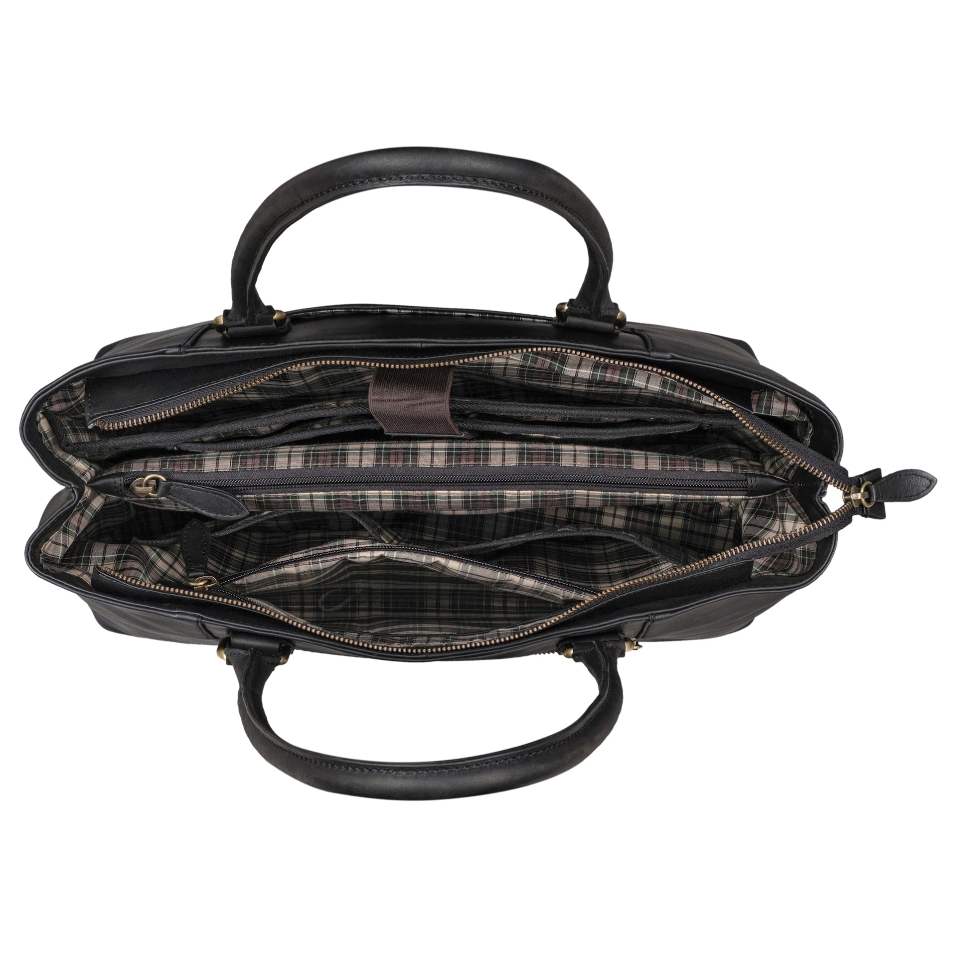 Benthill Damen Tasche Echt Leder | Große Handtasche aus echtem Rindsleder | Vintage Henkeltasche mit vielen Fächern | Damen Schultertasche Gross mit viel Platz