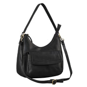 Benthill Handtasche Damen Echt Leder | Schultertasche aus echtem Rindsleder | Umhängetasche mit Reißverschluss | Ledertasche mit Henkel & Umhängegurt