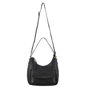 Benthill Handtasche Damen Echt Leder | Schultertasche aus echtem Rindsleder | Umhängetasche mit Reißverschluss | Ledertasche mit Henkel & Umhängegurt