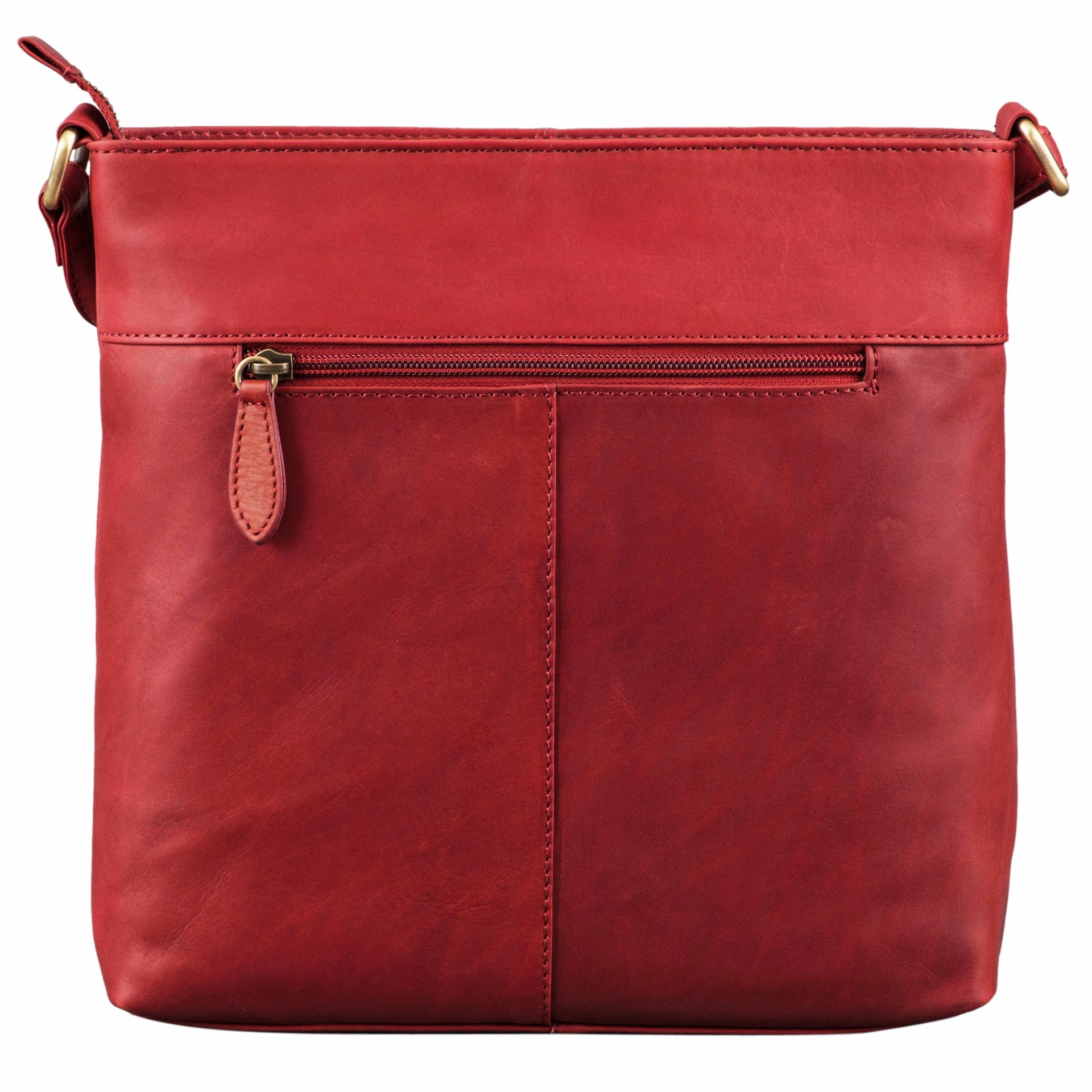 Benthill Shopper Damen Leder - Ledertasche mit Reißverschluss - Umhängetasche aus Echtleder - Handtasche Vintage - Bag Beutel - Schulterbeutel