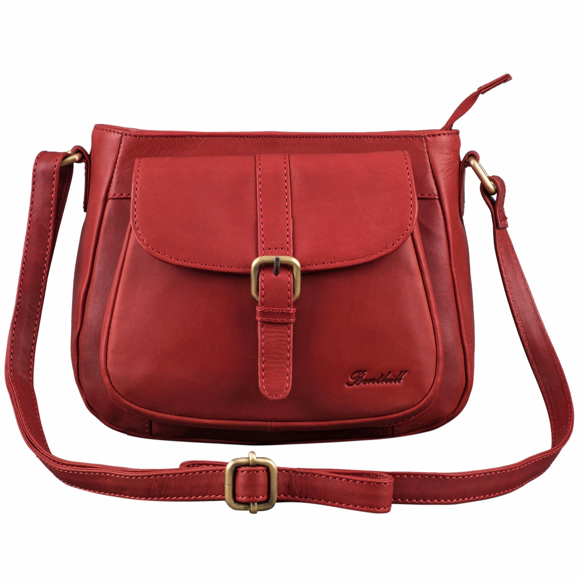Benthill Damen Handtasche Leder - Shopper aus weichem hochwertigem Echt-Leder - Vintage Fashion Bag Beutel - Schultertasche - Umhängetaschen
