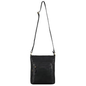 Benthill Damen Shopper Leder - Tasche aus echtem Rindsleder - Handtasche mit Reißverschluss - Schultertasche / Ledertasche - Vintage Umhängetasche