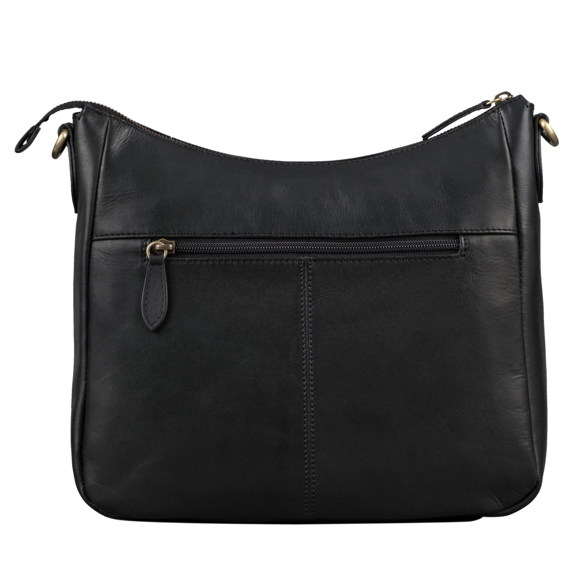 Benthill Damen Tasche Leder - Handtasche aus echtem Rindsleder - Umhängetasche mit Reißverschluss - Schultertasche / Ledertasche - Vintage Bag