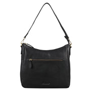 Benthill Damen Tasche Leder - Handtasche aus echtem Rindsleder - Umhängetasche mit Reißverschluss - Schultertasche / Ledertasche - Vintage Bag