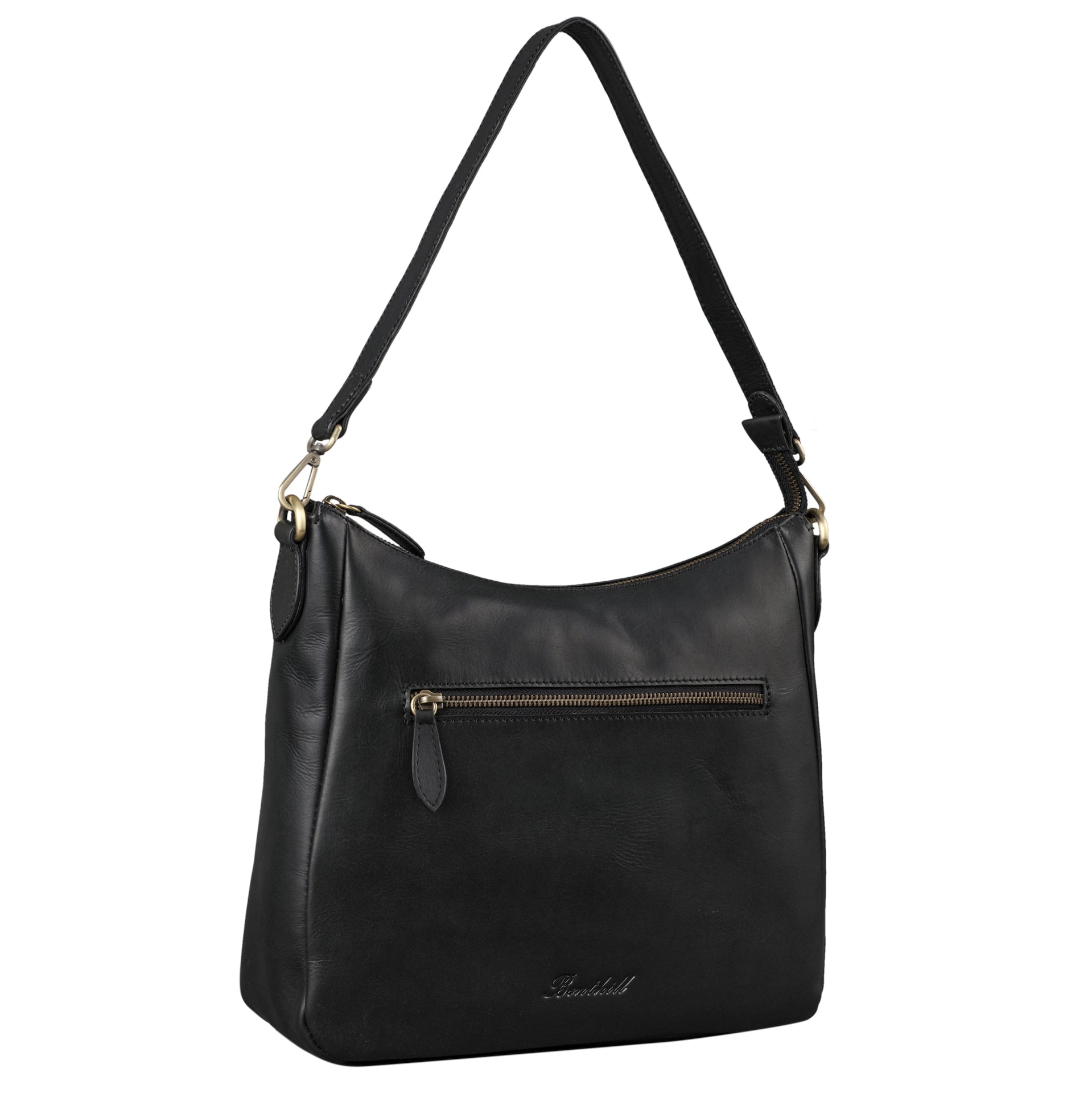 Benthill Damen Tasche Leder - Handtasche aus echtem Rindsleder - Umhängetasche mit Reißverschluss - Schultertasche / Ledertasche - Vintage Bag