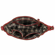 Benthill Damen Tasche Leder - Handtasche aus echtem Rindsleder - Umhängetasche mit Reißverschluss - Schultertasche / Ledertasche - Vintage Bag