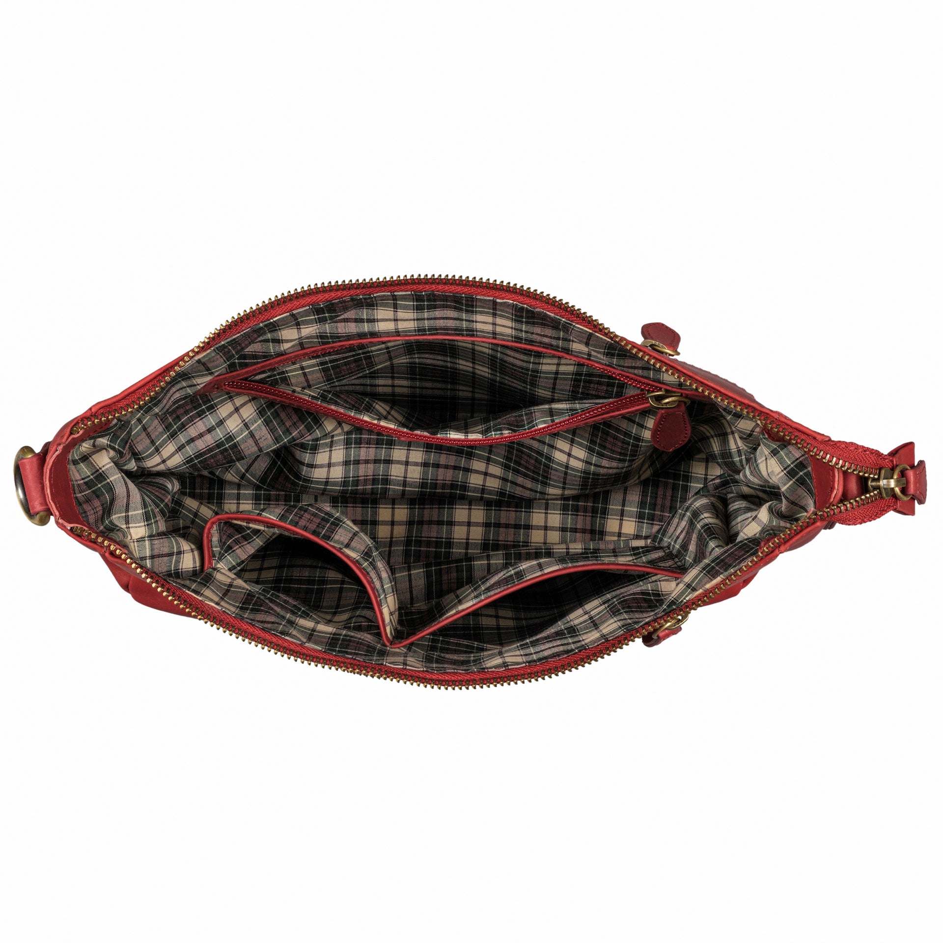 Benthill Damen Tasche Leder - Handtasche aus echtem Rindsleder - Umhängetasche mit Reißverschluss - Schultertasche / Ledertasche - Vintage Bag