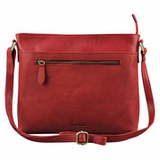 Benthill Handtasche Damen Leder - Tasche aus echtem Rindsleder - Schultertasche mit Reißverschluss - Vintage Umhängetasche