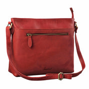 Benthill Handtasche Damen Leder - Tasche aus echtem Rindsleder - Schultertasche mit Reißverschluss - Vintage Umhängetasche