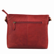 Benthill Handtasche Damen Leder - Tasche aus echtem Rindsleder - Schultertasche mit Reißverschluss - Vintage Umhängetasche