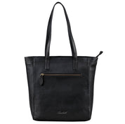 Benthill Damen Shopper Leder - Umhängetasche aus Rindsleder - Handtasche mit Reißverschluss - Schultertasche / Ledertasche - Vintage Beutel