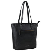 Benthill Damen Shopper Leder - Umhängetasche aus Rindsleder - Handtasche mit Reißverschluss - Schultertasche / Ledertasche - Vintage Beutel