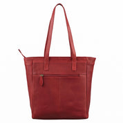 Benthill Damen Shopper Leder - Umhängetasche aus Rindsleder - Handtasche mit Reißverschluss - Schultertasche / Ledertasche - Vintage Beutel