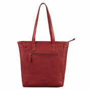 Benthill Damen Shopper Leder - Umhängetasche aus Rindsleder - Handtasche mit Reißverschluss - Schultertasche / Ledertasche - Vintage Beutel