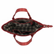 Benthill Damen Shopper Leder - Umhängetasche aus Rindsleder - Handtasche mit Reißverschluss - Schultertasche / Ledertasche - Vintage Beutel