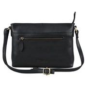 Benthill Damen Handtasche aus Echt-Leder - Schultertasche aus Rindsleder - Tasche mit Reißverschluss - Vintage Ledertasche / Umhängetasche