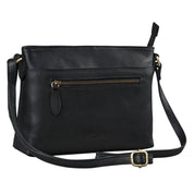 Benthill Damen Handtasche aus Echt-Leder - Schultertasche aus Rindsleder - Tasche mit Reißverschluss - Vintage Ledertasche / Umhängetasche