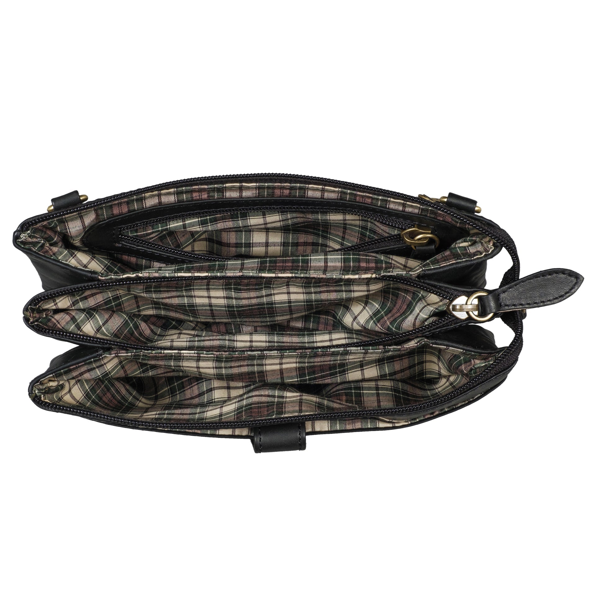 Benthill Leder Umhängetasche - Reisebrieftasche aus echtem Rindsleder - Schultertasche mit Reißverschluss - Oragnizer / Ledertasche - Herren / Damen