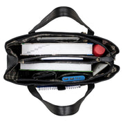 Benthill Damen Tasche Leder - Handtasche aus echtem Rindsleder - Große Schultertasche mit Reißverschluss - Vintage Umhängetasche XL
