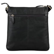 Benthill Umhängetasche Damen Leder - Shopper aus Rindsleder - Handtasche mit Reißverschluss - Schultertasche / Bag Beutel - Ledertasche