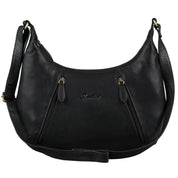 Benthill Damen Handtasche Leder - Damentasche aus Rindsleder - Umhängetasche mit Reißverschluss - Vintage Frauen Schultertasche