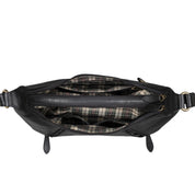 Benthill Damen Handtasche Leder - Damentasche aus Rindsleder - Umhängetasche mit Reißverschluss - Vintage Frauen Schultertasche
