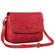 Benthill Handtasche Damen Leder - Umhängetasche aus Rindsleder - Schultertasche aus echtem Leder mit Reißverschluss - Vintage Bag Beutel