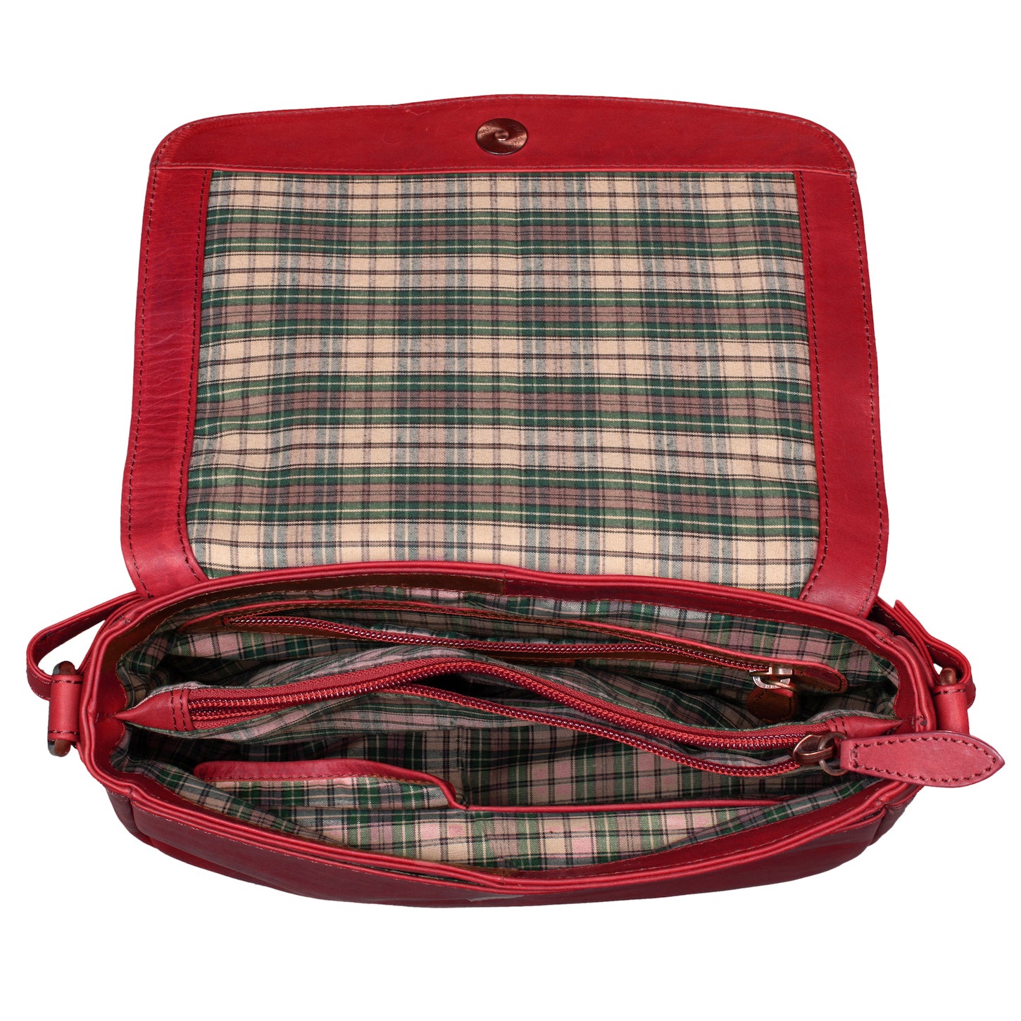 Benthill Handtasche Damen Leder - Umhängetasche aus Rindsleder - Schultertasche aus echtem Leder mit Reißverschluss - Vintage Bag Beutel
