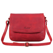 Benthill Handtasche Damen Leder - Umhängetasche aus Rindsleder - Schultertasche aus echtem Leder mit Reißverschluss - Vintage Bag Beutel