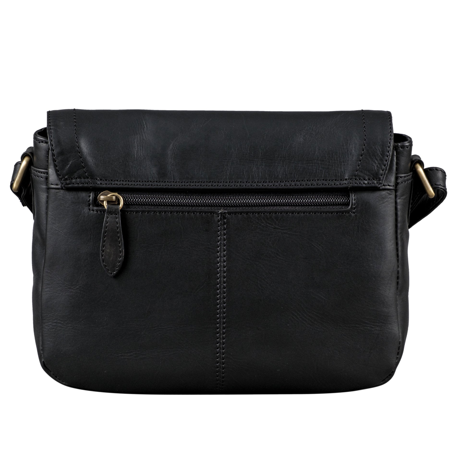 Benthill Handtasche Damen Leder - Umhängetasche aus Rindsleder - Schultertasche aus echtem Leder mit Reißverschluss - Vintage Bag Beutel
