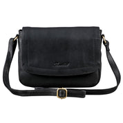 Benthill Handtasche Damen Leder - Umhängetasche aus Rindsleder - Schultertasche aus echtem Leder mit Reißverschluss - Vintage Bag Beutel
