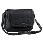 Benthill Handtasche Damen Leder - Umhängetasche aus Rindsleder - Schultertasche aus echtem Leder mit Reißverschluss - Vintage Bag Beutel