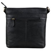 Benthill Damen Umhängetasche Leder - Tasche aus echtem Rindsleder - Handtasche mit Reißverschluss - Schultertasche / Ledertasche - Vintage Shopper