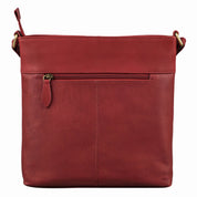 Benthill Damen Umhängetasche Leder - Tasche aus echtem Rindsleder - Handtasche mit Reißverschluss - Schultertasche / Ledertasche - Vintage Shopper