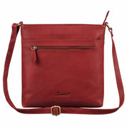 Benthill Damen Umhängetasche Leder - Tasche aus echtem Rindsleder - Handtasche mit Reißverschluss - Schultertasche / Ledertasche - Vintage Shopper