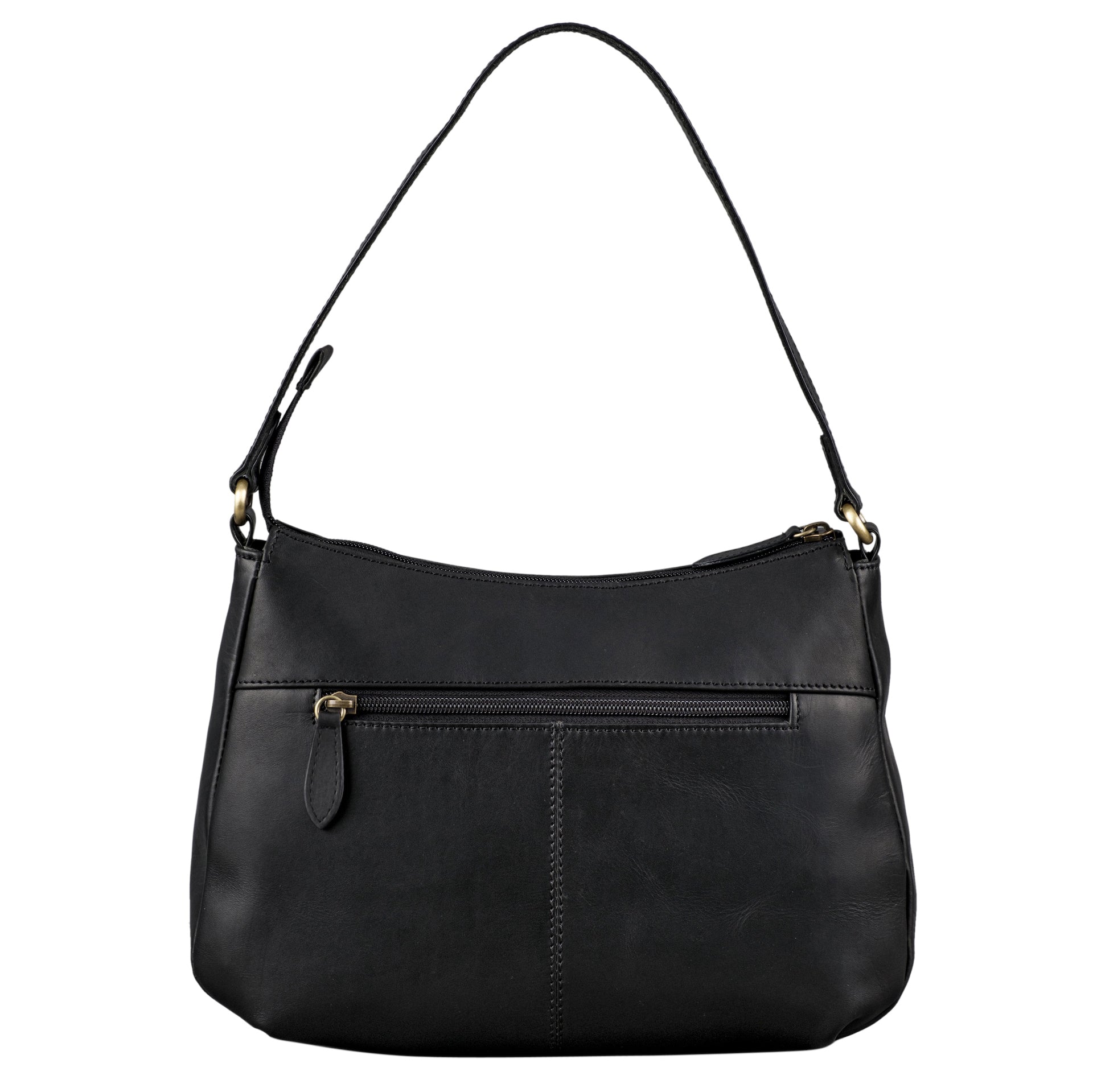 Benthill Handtasche Damen Leder - Damentasche aus Rindsleder - Echt Leder Schultertasche mit Reißverschluss - Vintage Umhängetasche