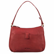 Benthill Handtasche Damen Leder - Damentasche aus Rindsleder - Echt Leder Schultertasche mit Reißverschluss - Vintage Umhängetasche