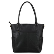 Benthill Damen Shopper Leder - Umhängetasche aus echtem Rindsleder - Handtasche mit Reißverschluss - Schultertasche / Vintage Tasche