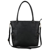 Benthill Damen Shopper Leder - Umhängetasche aus echtem Rindsleder - Handtasche mit Reißverschluss - Schultertasche / Vintage Tasche