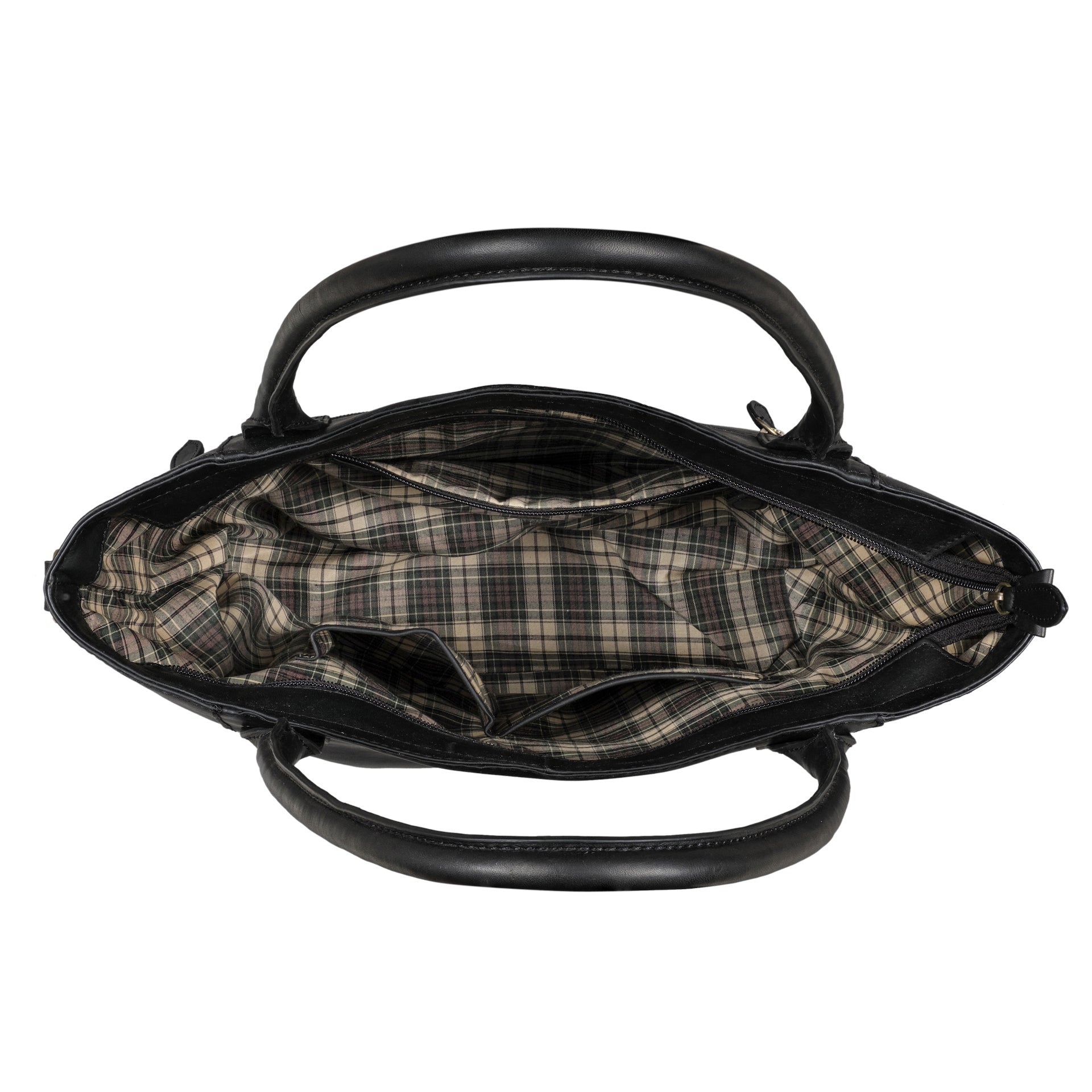 Benthill Damen Shopper Leder - Umhängetasche aus echtem Rindsleder - Handtasche mit Reißverschluss - Schultertasche / Vintage Tasche