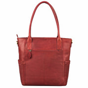 Benthill Damen Shopper Leder - Umhängetasche aus echtem Rindsleder - Handtasche mit Reißverschluss - Schultertasche / Vintage Tasche