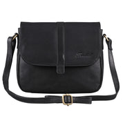 Benthill Damen Tasche aus Echt-Leder - Handtasche aus Rindsleder - Schultertasche mit Reißverschluss - Vintage Umhängetasche