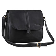 Benthill Damen Tasche aus Echt-Leder - Handtasche aus Rindsleder - Schultertasche mit Reißverschluss - Vintage Umhängetasche