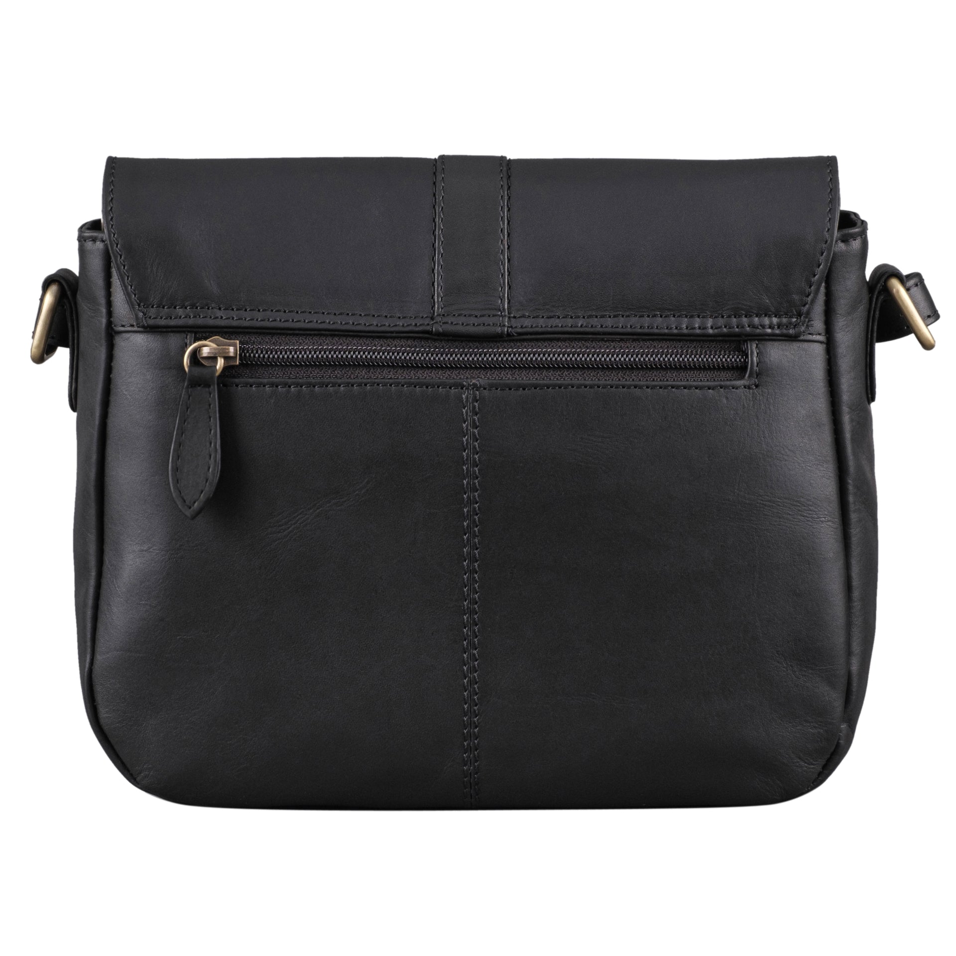 Benthill Damen Tasche aus Echt-Leder - Handtasche aus Rindsleder - Schultertasche mit Reißverschluss - Vintage Umhängetasche