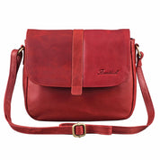 Benthill Damen Tasche aus Echt-Leder - Handtasche aus Rindsleder - Schultertasche mit Reißverschluss - Vintage Umhängetasche